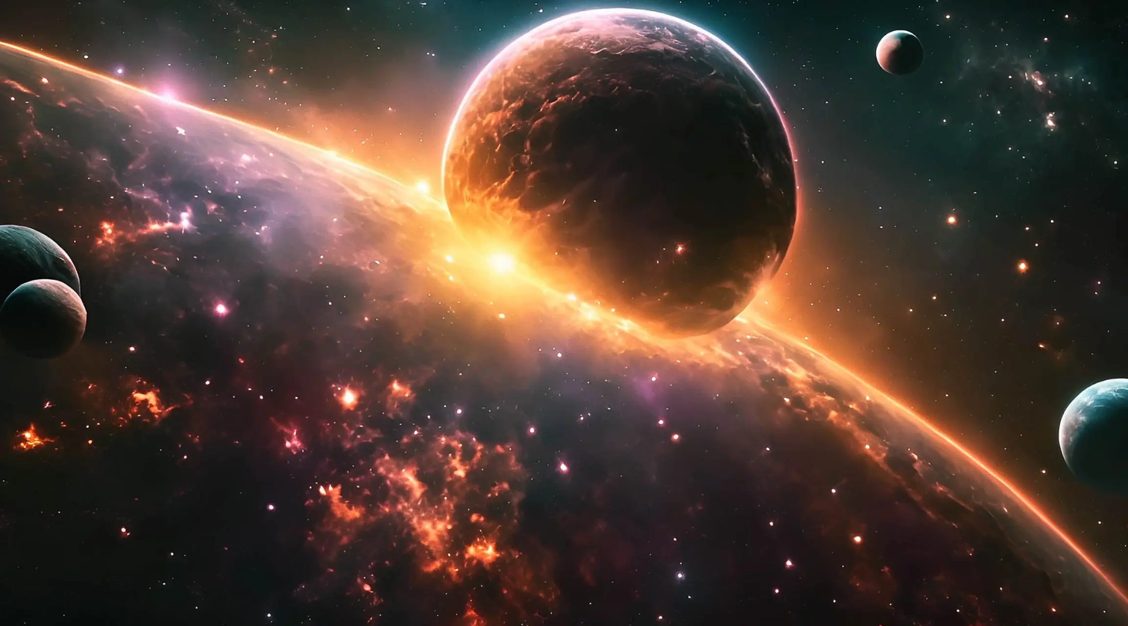 Galactic Core Explosion Space Motion Graphics